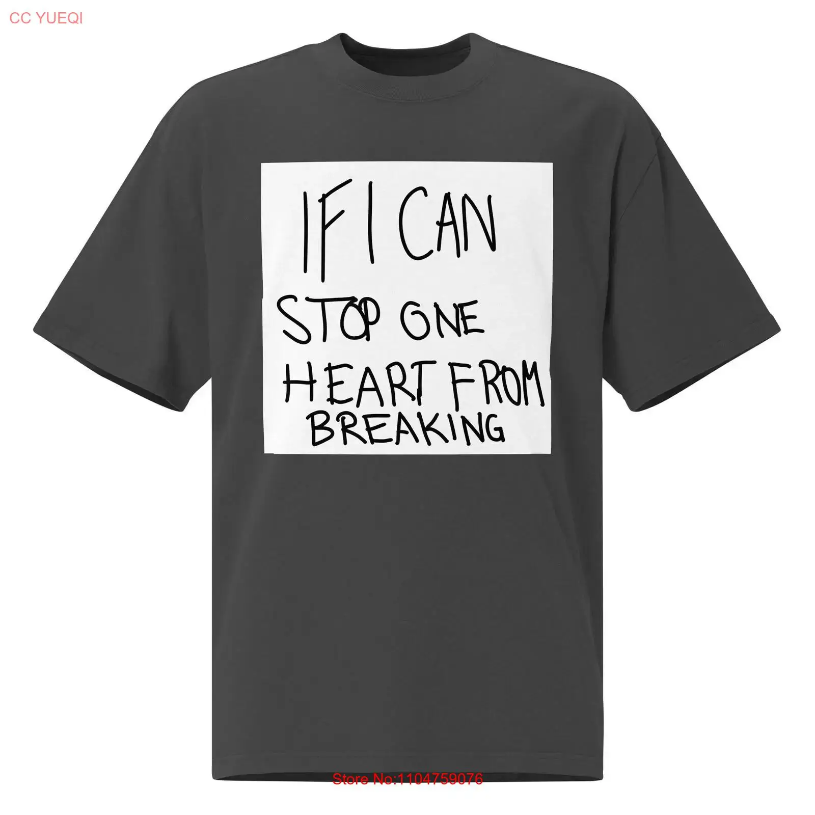 Men'S Fashion Oversized T Shirt - Emily Dickinson Quote Oversized faded t