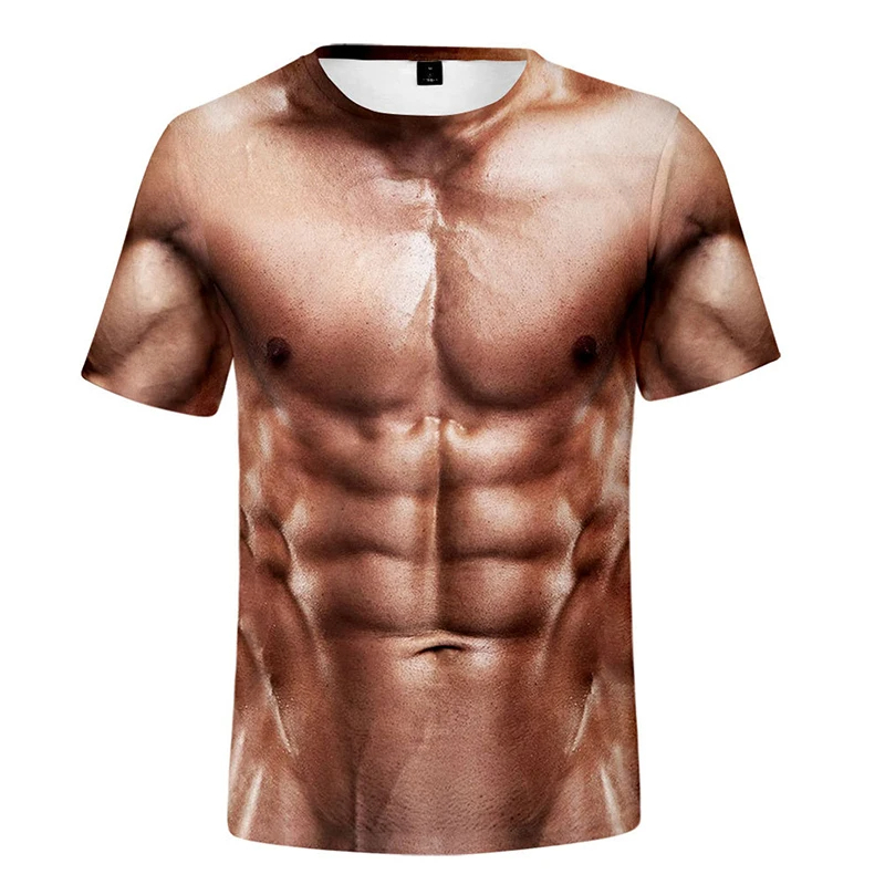 Muscle Tee Workout - Y2K Short-sleeved T-shirt Suitable for Both