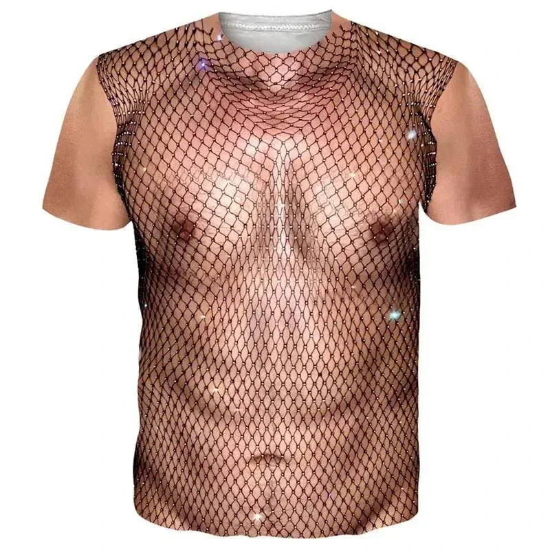 Muscle Tee Workout - 2024Funny Muscle Body 3D Printed T-shirt