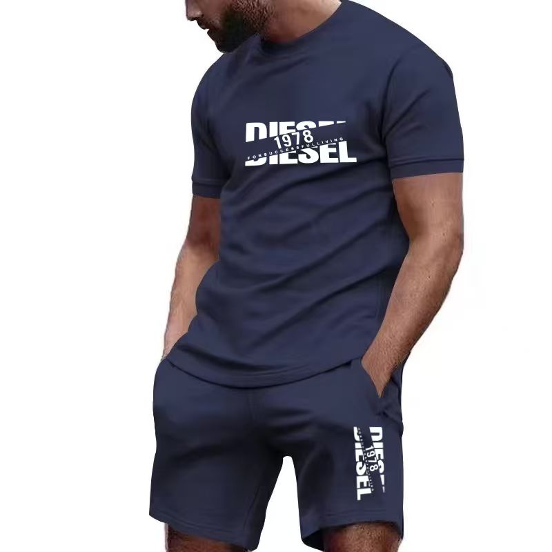 Men'S Fashion Usa - 2026 new summer men's T-shirt+shorts set