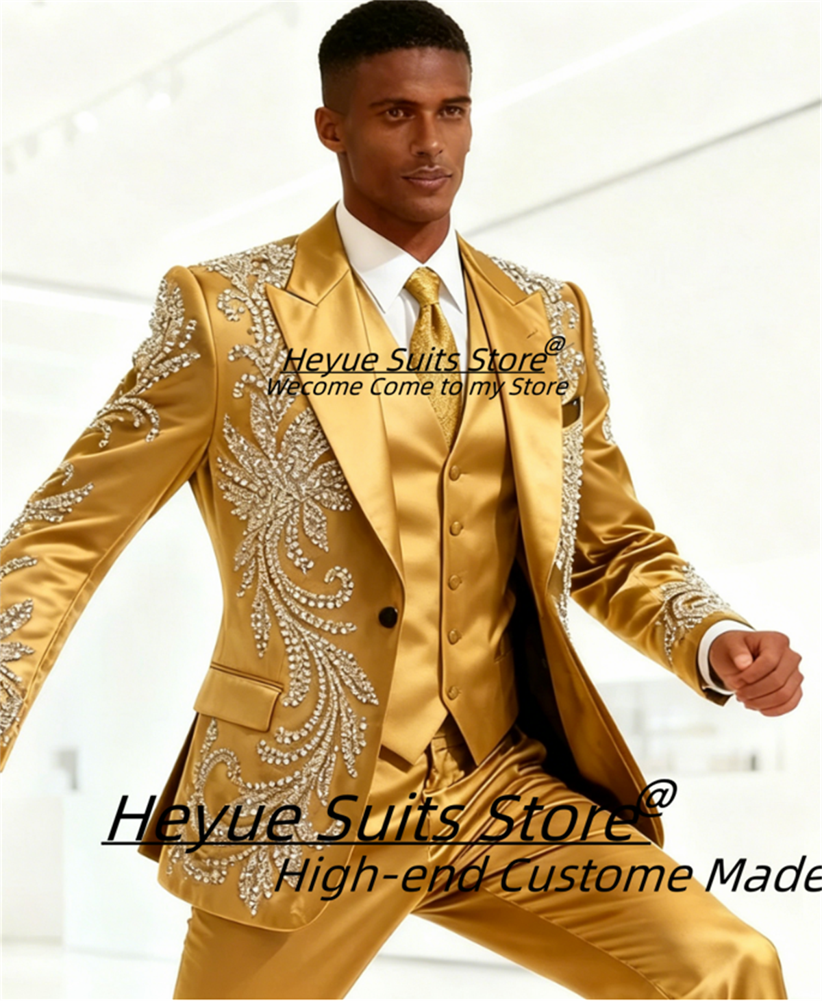 Mens Fashion Trajes - High End Customized Men Suit Luxurious
