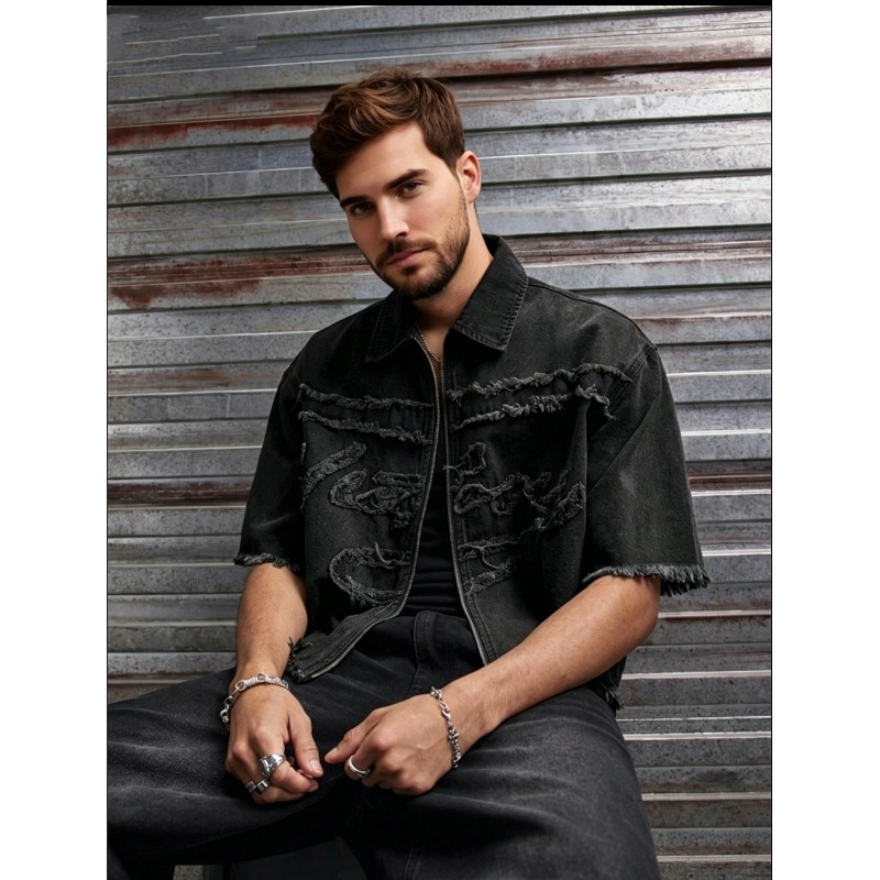 Mens Fashion Denim Jacket - Men's Denim Jacket 2026 New Style