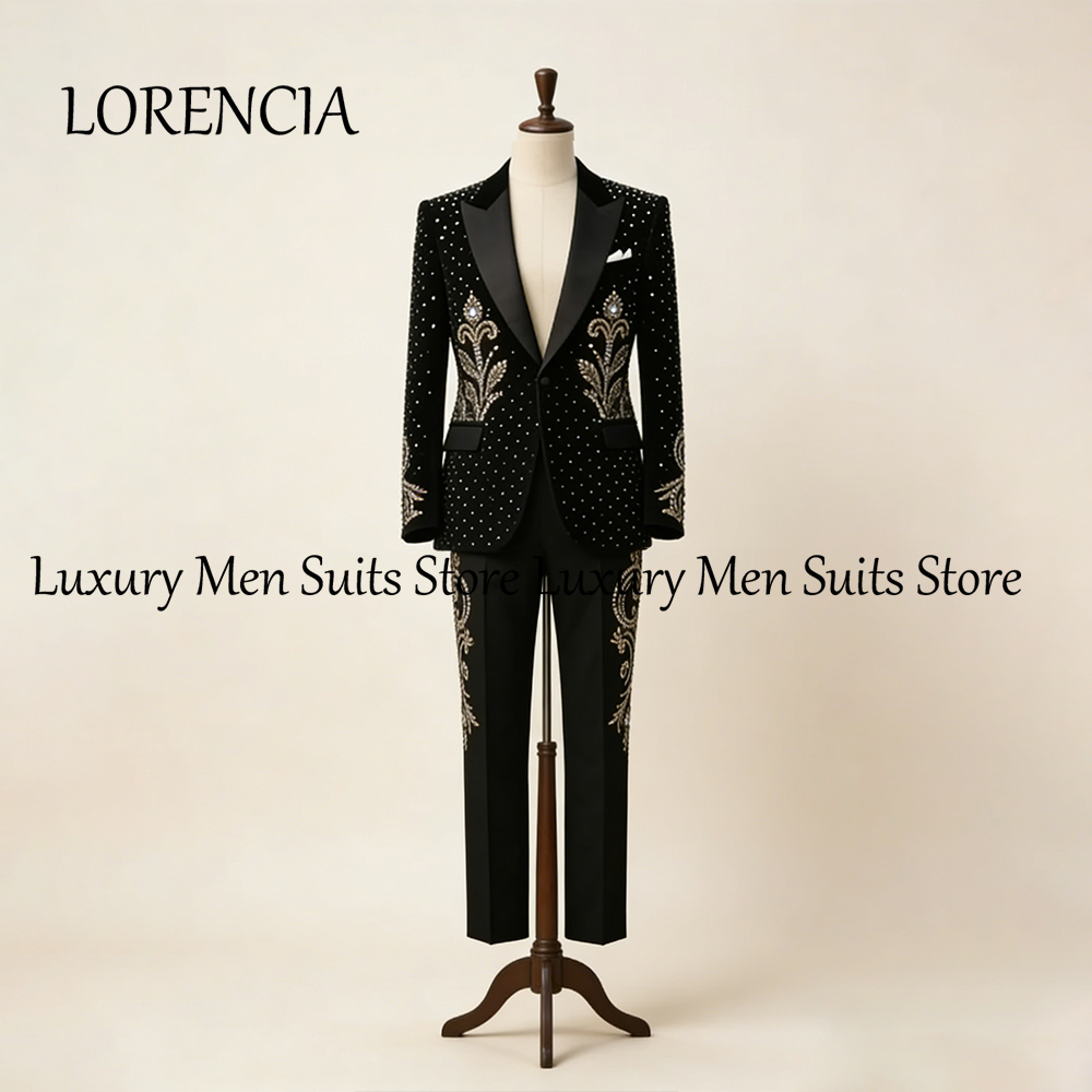 Mens Fashion Trajes - Fashion Diamond Men Suits 2 Pieces