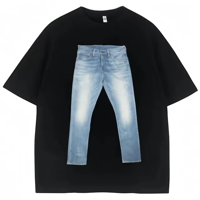 Jeans Shirt Fashion For Men - Funny Jeans on Shirt Meme Graphic