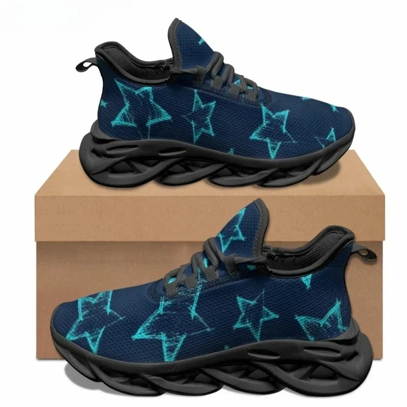 Men'S Fashion Running Shoes - Street Fashion Flat Shoes Star Pattern