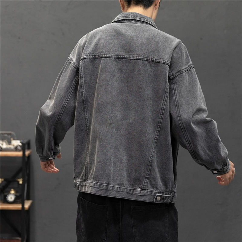 New Denim Jacket Men Vintage J – Mens Fashion Bomber Jacket recenzja i cena