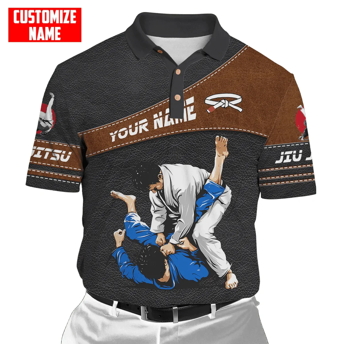 Customized Name Jiu Jitsu 3D A – Men'S Fashion Names recenzja i cena