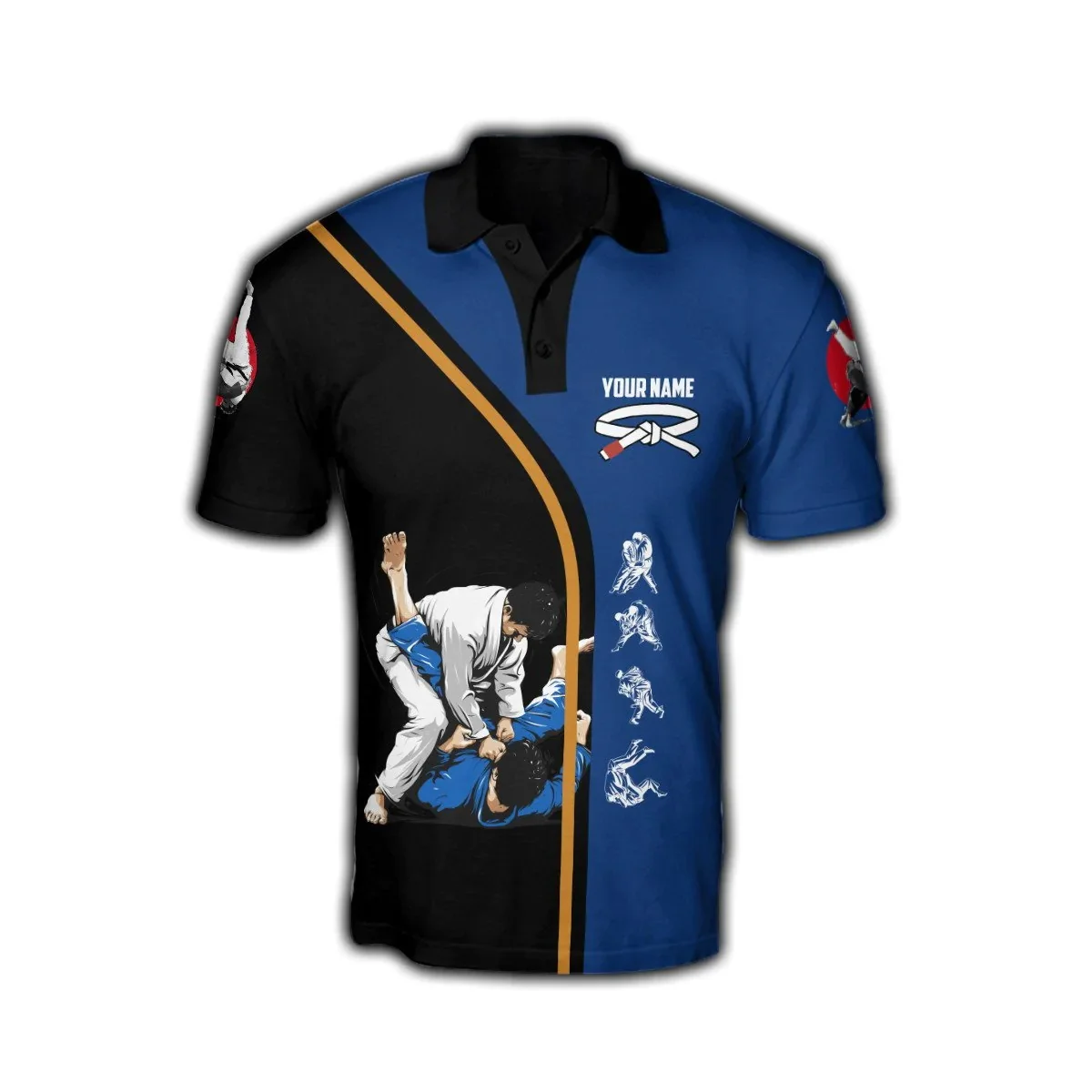 Customized Name Jiu Jitsu 3D A – Men'S Fashion Names recenzja i cena