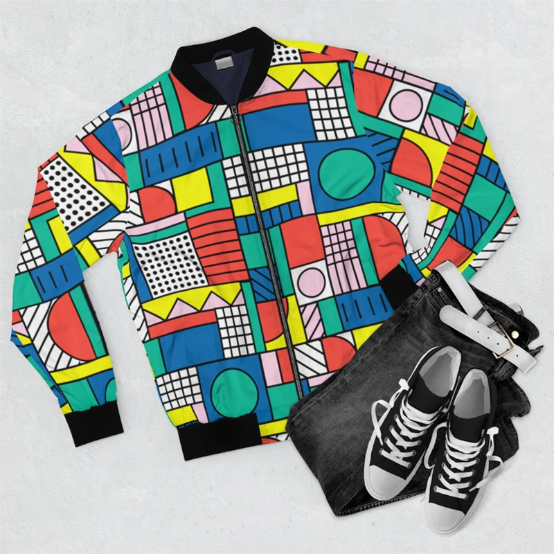 Harajuku Y2K Zipper Golf Coat  – Mens Fashion Bomber Jacket recenzja i cena