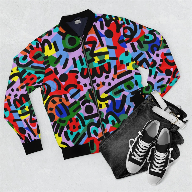Harajuku Y2K Zipper Golf Coat  – Mens Fashion Bomber Jacket recenzja i cena
