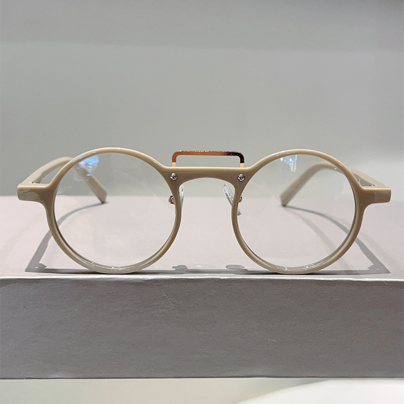 Simple Retro Round Anti-blue L – Men'S Fashion Non Prescription Glasses recenzja i cena
