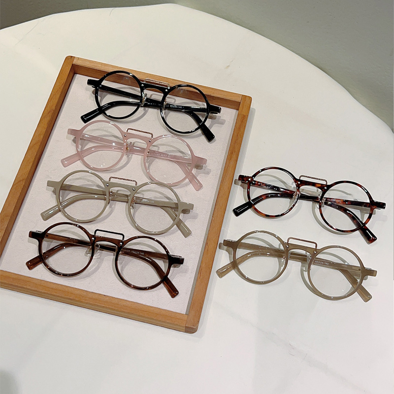 Simple Retro Round Anti-blue L – Men'S Fashion Non Prescription Glasses recenzja i cena