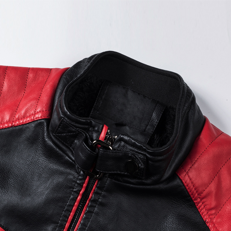 Men Motorcycle Leather Jacket  – Mens Fashion Bomber Jacket recenzja i cena