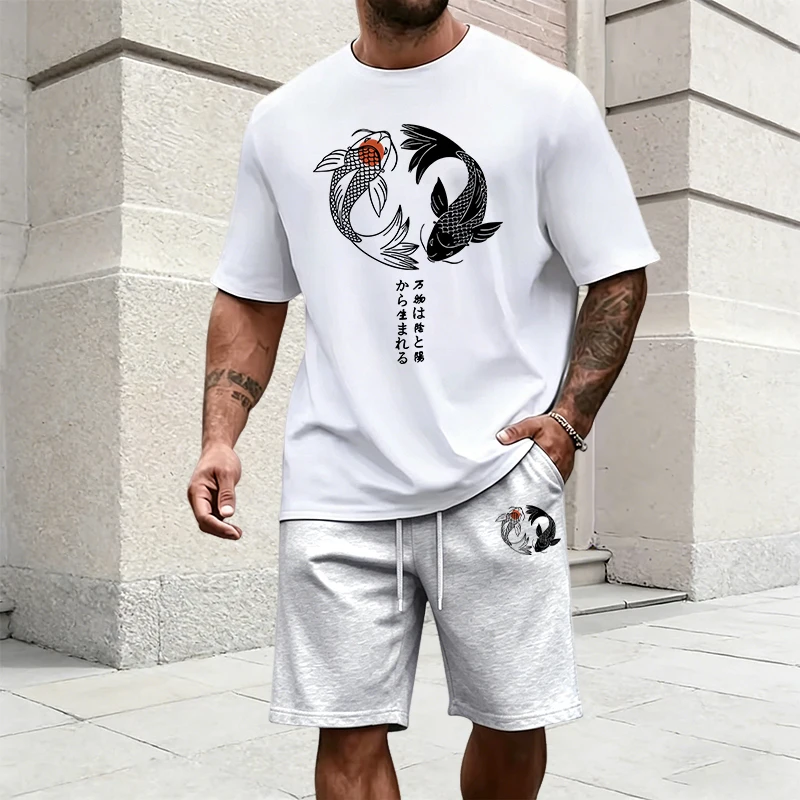 Japanese Yinyang Pattern Men's – Men'S Fashion Usa recenzja i cena