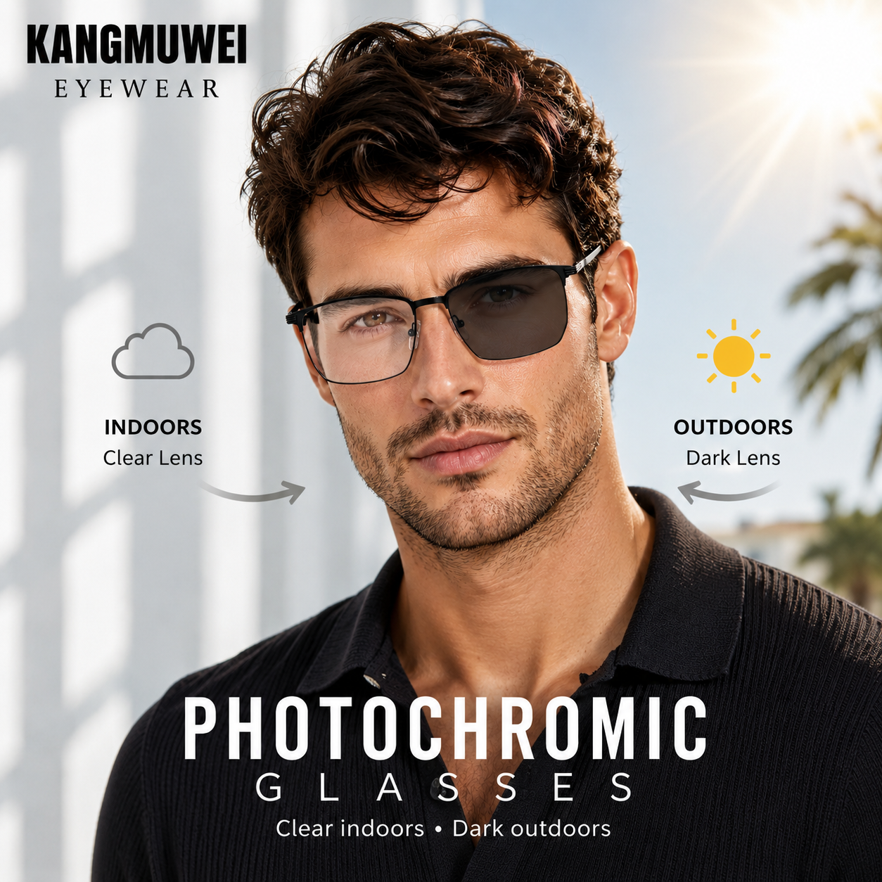 Kangmuwei Men's Fashion Metal  – Men'S Fashion Non Prescription Glasses recenzja i cena