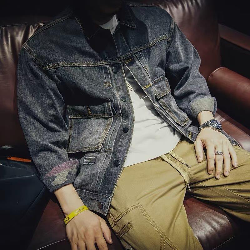 High Quality Men's Denim Jacke – Mens Fashion Denim Jacket recenzja i cena