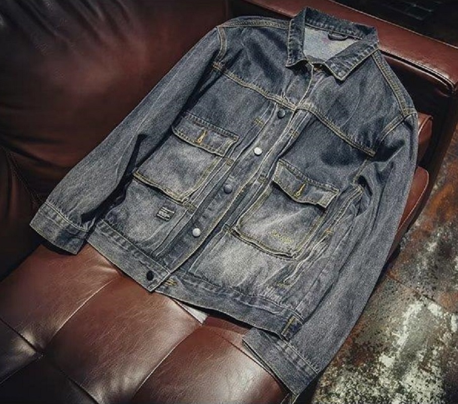 High Quality Men's Denim Jacke – Mens Fashion Denim Jacket recenzja i cena