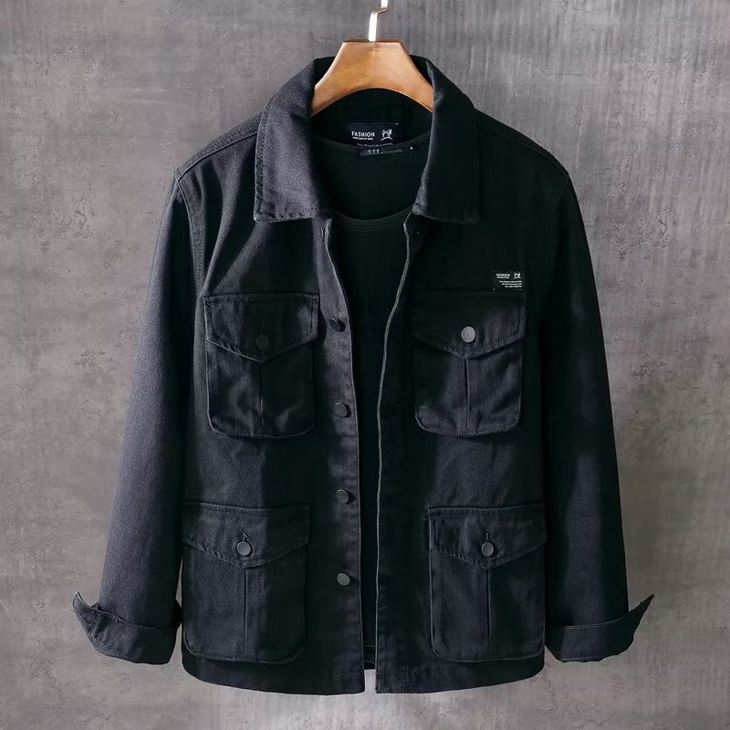 Spring and Autumn New Men's Fa – Mens Fashion Denim Jacket recenzja i cena