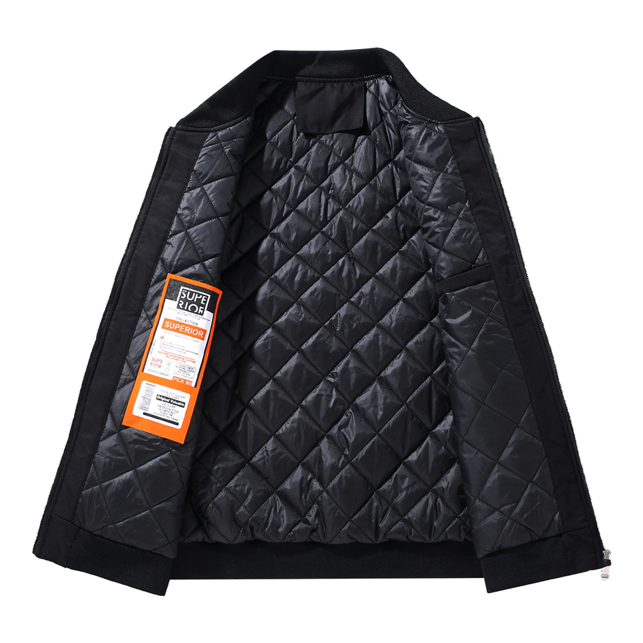 Thick Baseball Jacket Men Wint – Mens Fashion Bomber Jacket recenzja i cena