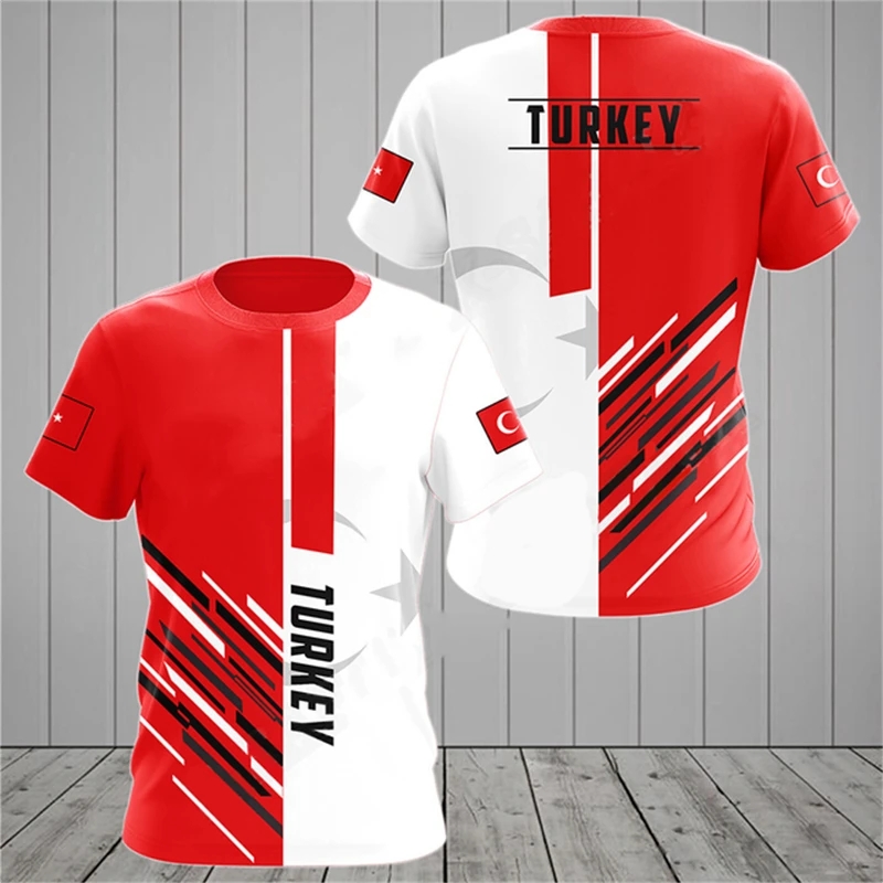 Turkish Flag Camouflage 3d Pri – Men'S Fashion Oversized T Shirt recenzja i cena