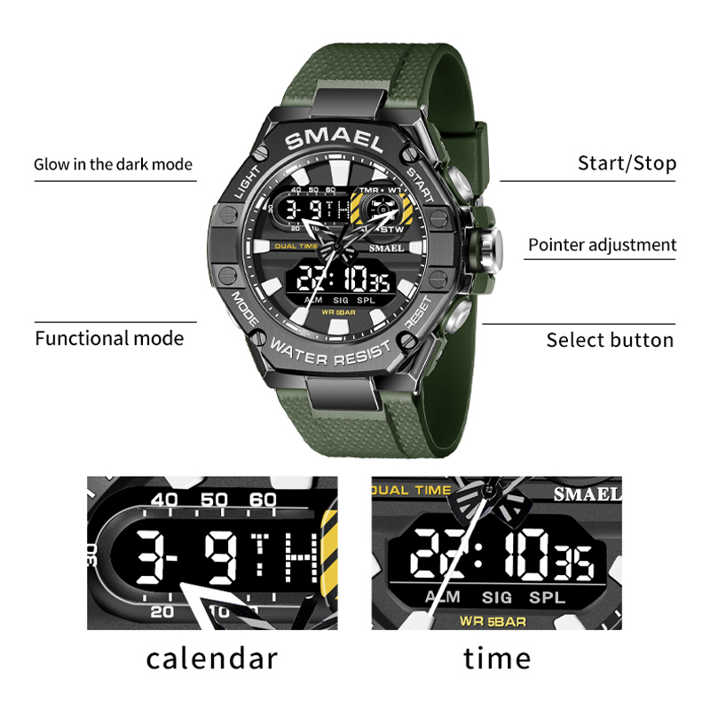SMAEL Sport Watch for Man Dual – Mens Fashion Young recenzja i cena