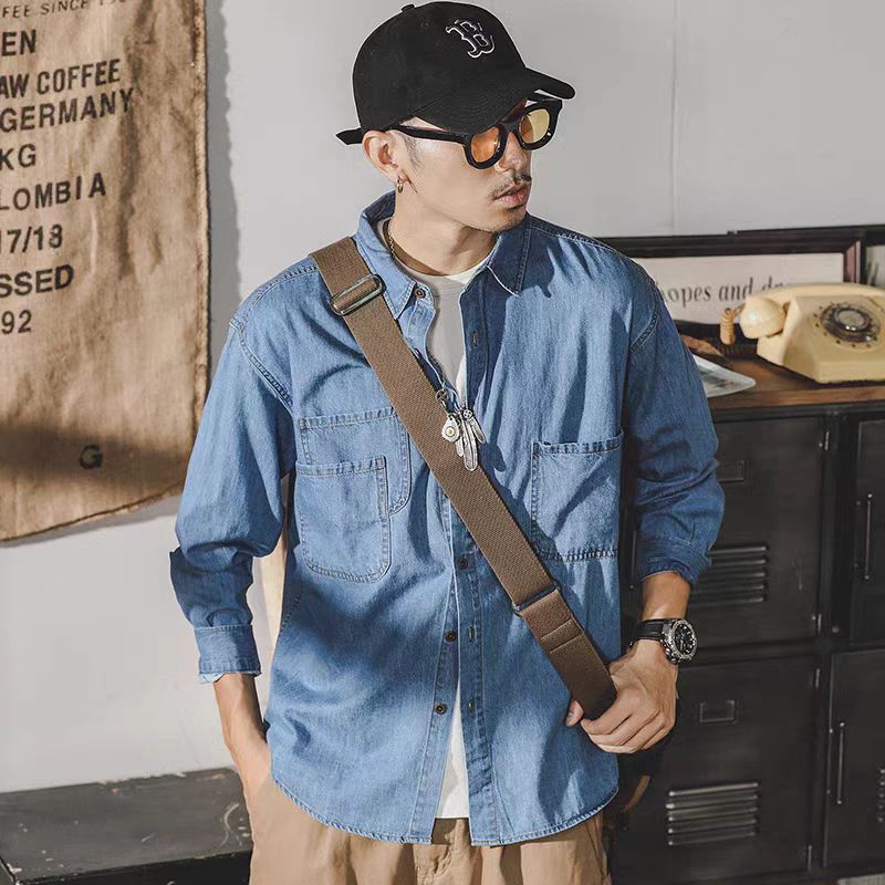 Mens American Retro Denim Jack – Mens Fashion Denim Jacket recenzja i cena