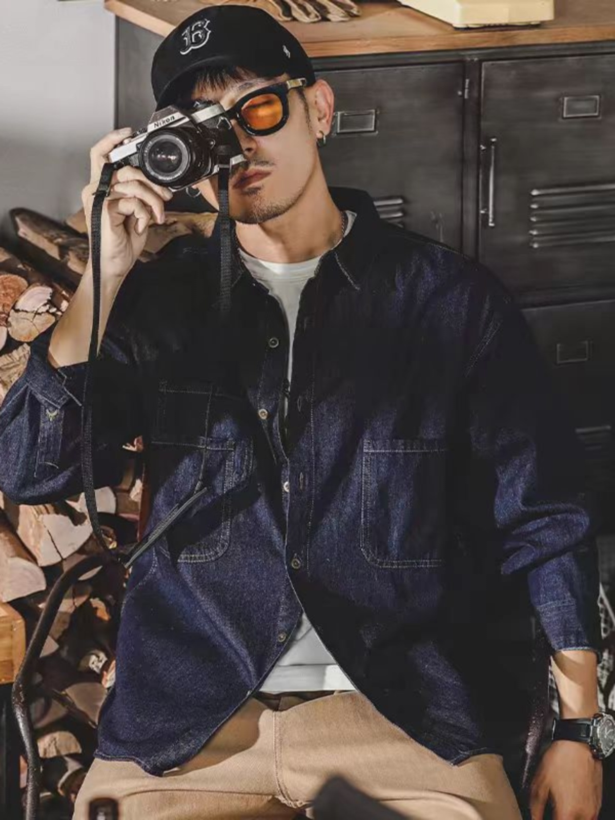 Mens American Retro Denim Jack – Mens Fashion Denim Jacket recenzja i cena