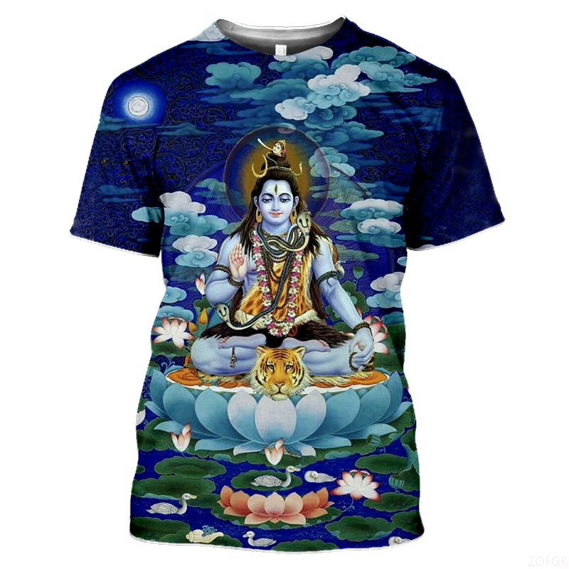 Summer Fashion Indian Deities  – Men'S Fashion Oversized T Shirt recenzja i cena