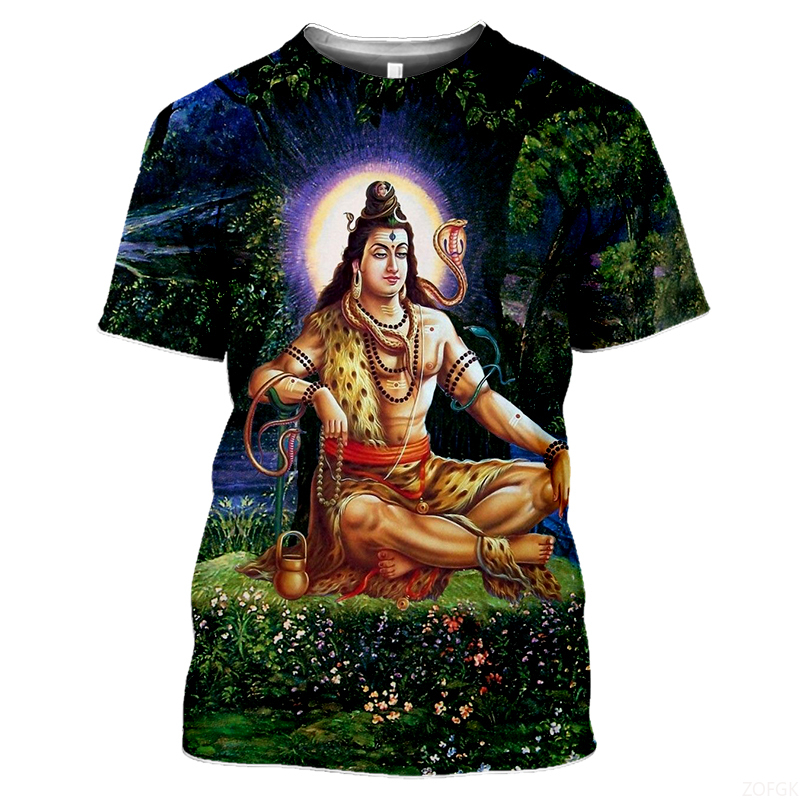 Summer Fashion Indian Deities  – Men'S Fashion Oversized T Shirt recenzja i cena