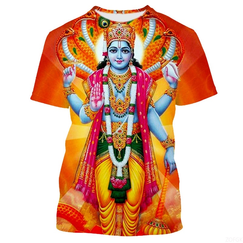 Summer Fashion Indian Deities  – Men'S Fashion Oversized T Shirt recenzja i cena