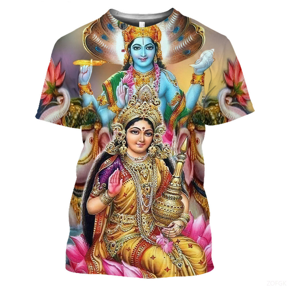 Summer Fashion Indian Deities  – Men'S Fashion Oversized T Shirt recenzja i cena