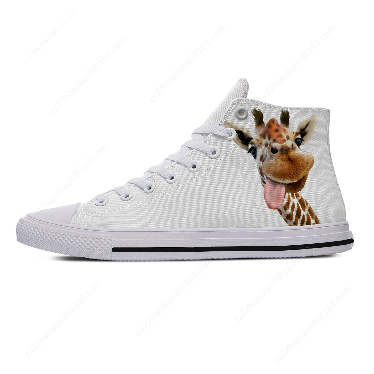 Giraffe Animal High Top Sneake – Men'S Fashion Running Shoes recenzja i cena
