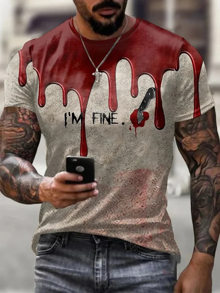 Men's zombie T-shirt, Hallowee – Men'S Fashion Oversized T Shirt recenzja i cena