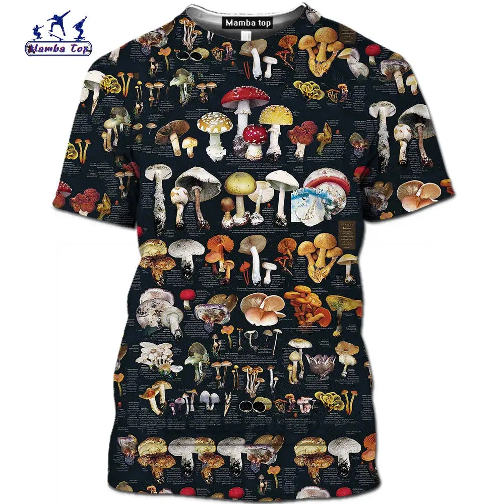 Men T-shirt Retro Mushroom Tee – Men'S Fashion Oversized T Shirt recenzja i cena