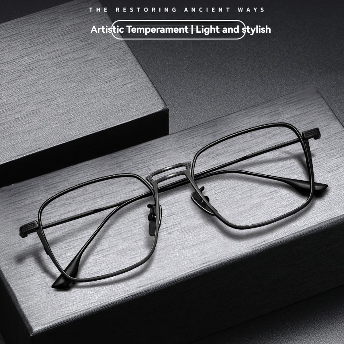 FYTOOMetal Frame Plain Eyeglas – Men'S Fashion Non Prescription Glasses recenzja i cena