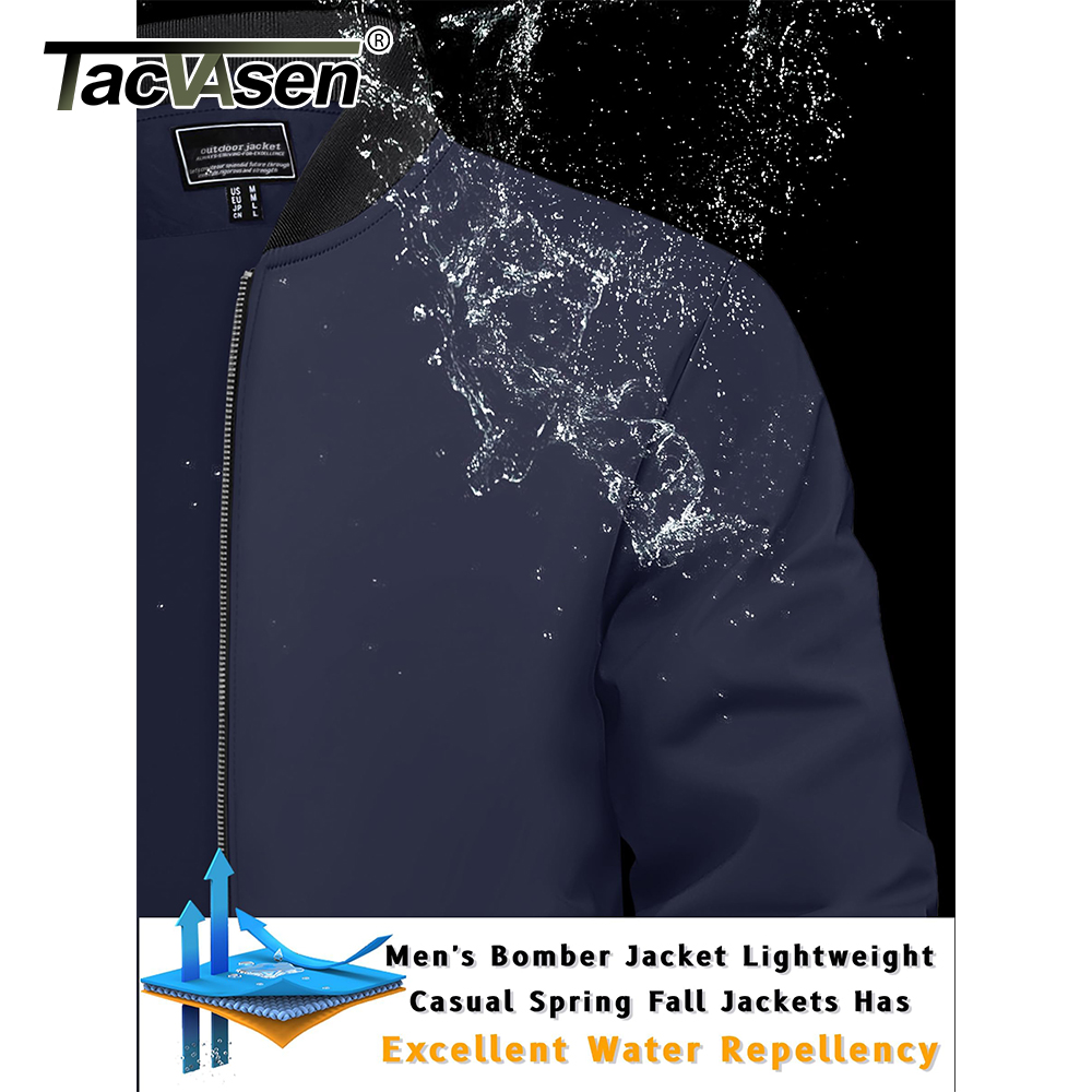 TACVASEN Men's Varsity Jacket  – Mens Fashion Bomber Jacket recenzja i cena