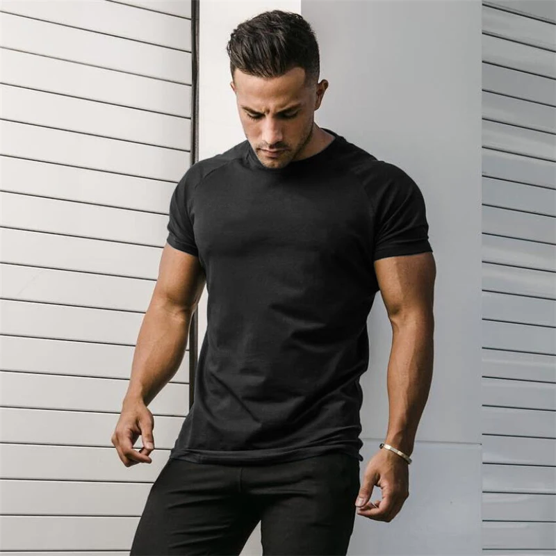 Plain Summer Cotton Breathable – Muscle Tee Workout recenzja i cena