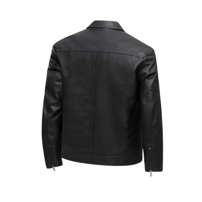 Men's Autumn Winter Coats Pu L – Mens Fashion Bomber Jacket recenzja i cena