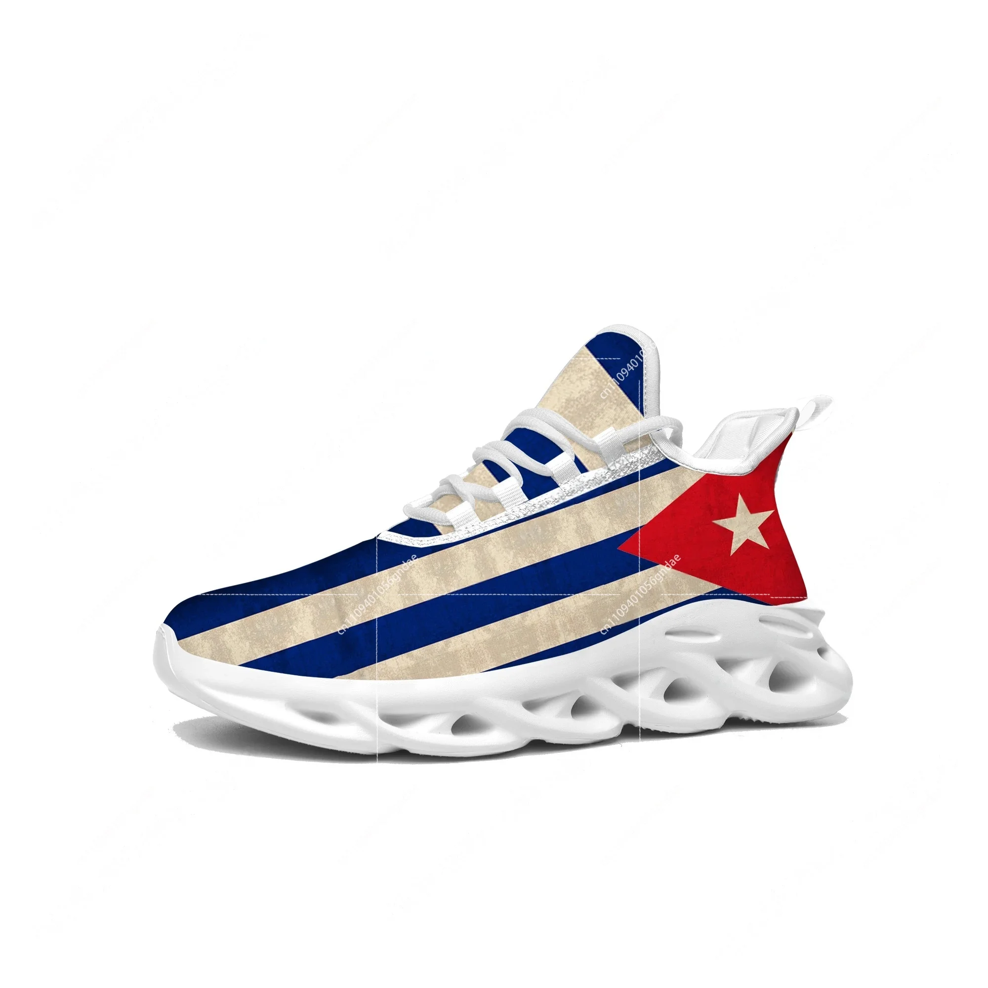 Cuban Flag Flats Sneakers Mens – Men'S Fashion Running Shoes recenzja i cena