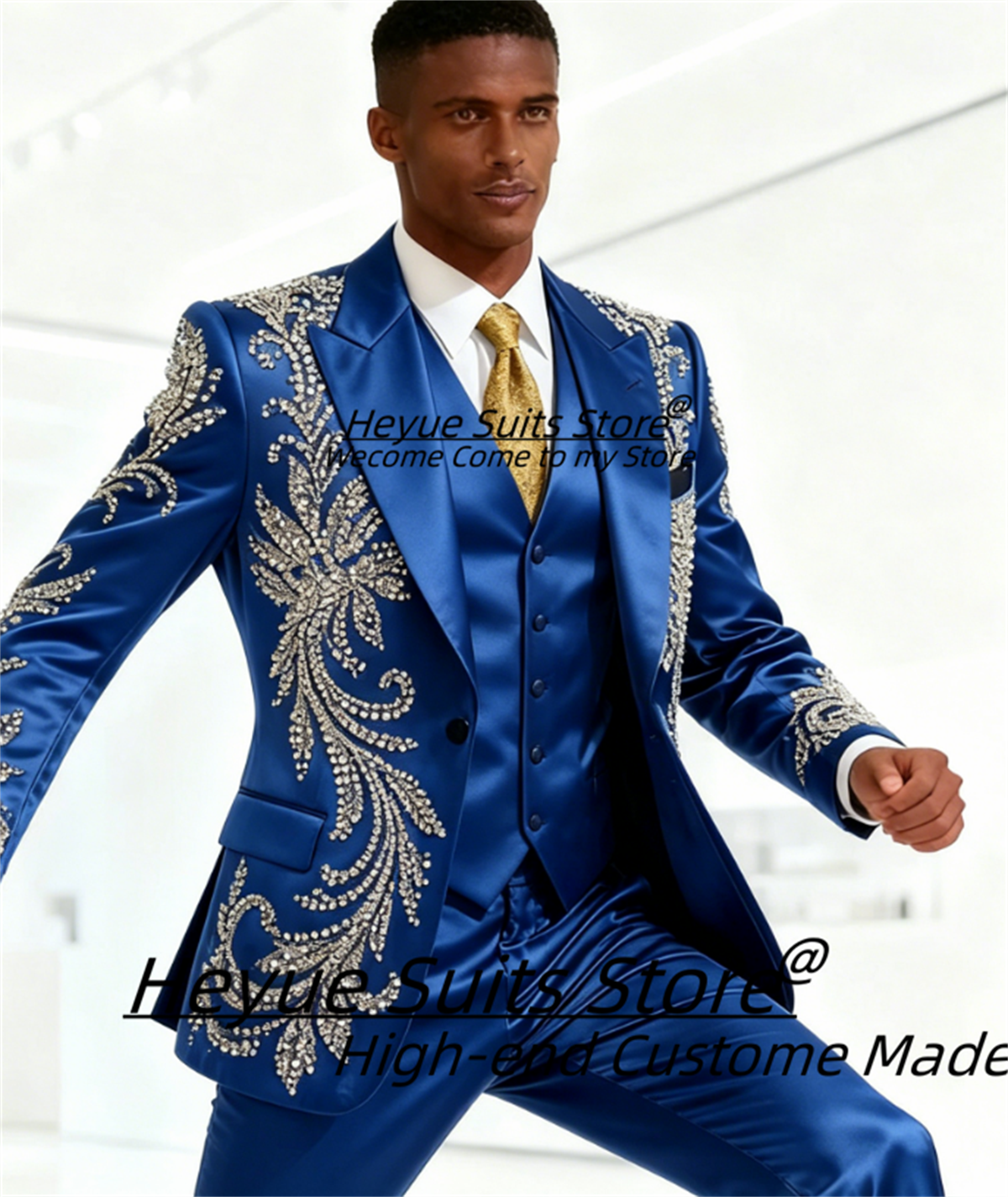 High End Customized Men Suit L – Mens Fashion Trajes recenzja i cena