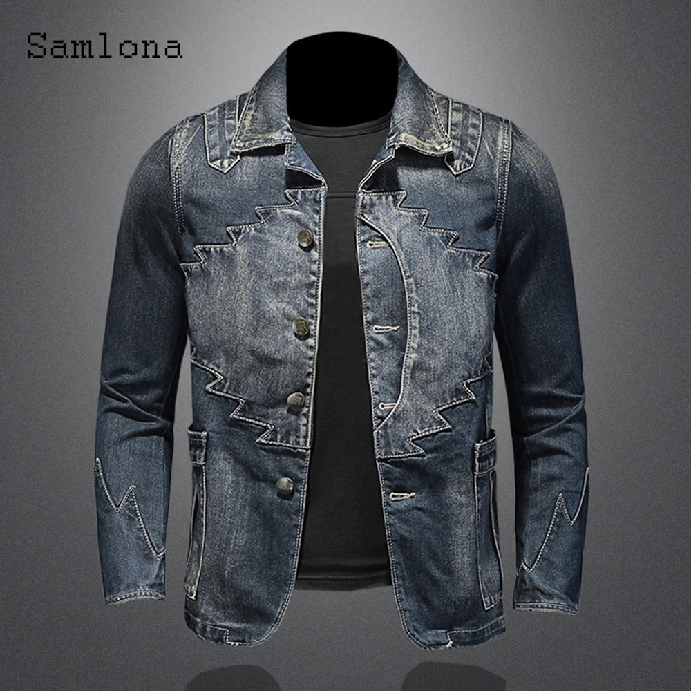 2025 Single Breasted Mens Deni – Mens Fashion Denim Jacket recenzja i cena