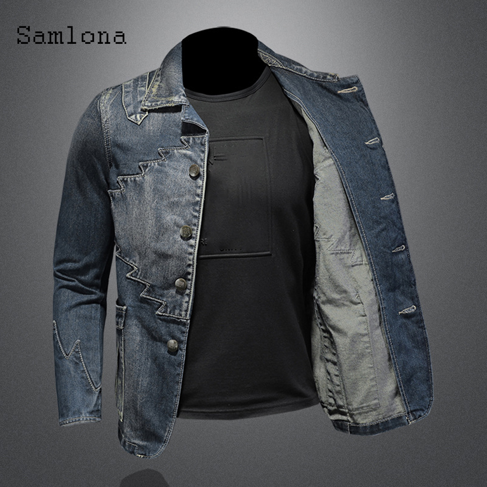 2025 Single Breasted Mens Deni – Mens Fashion Denim Jacket recenzja i cena