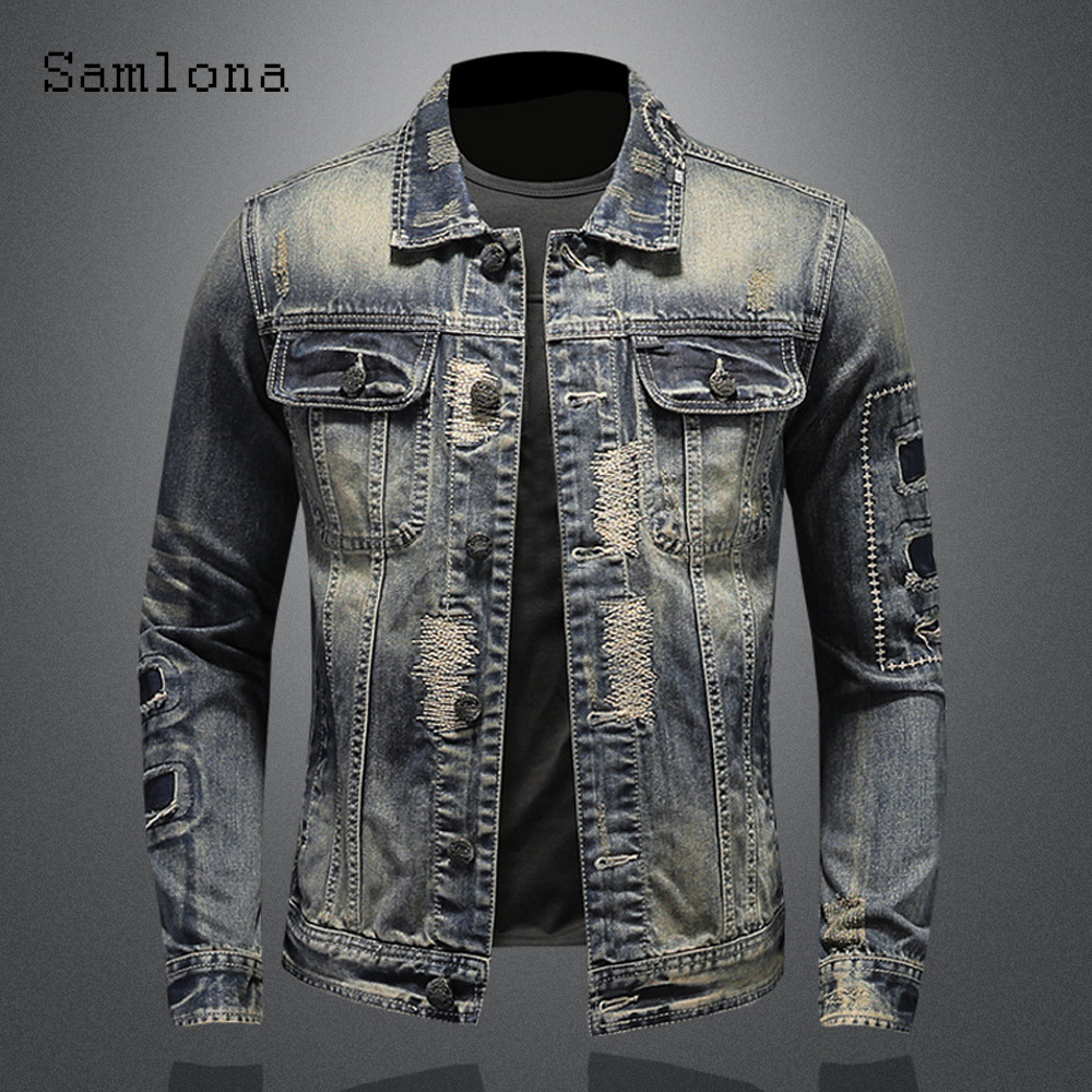 2025 Single Breasted Mens Deni – Mens Fashion Denim Jacket recenzja i cena