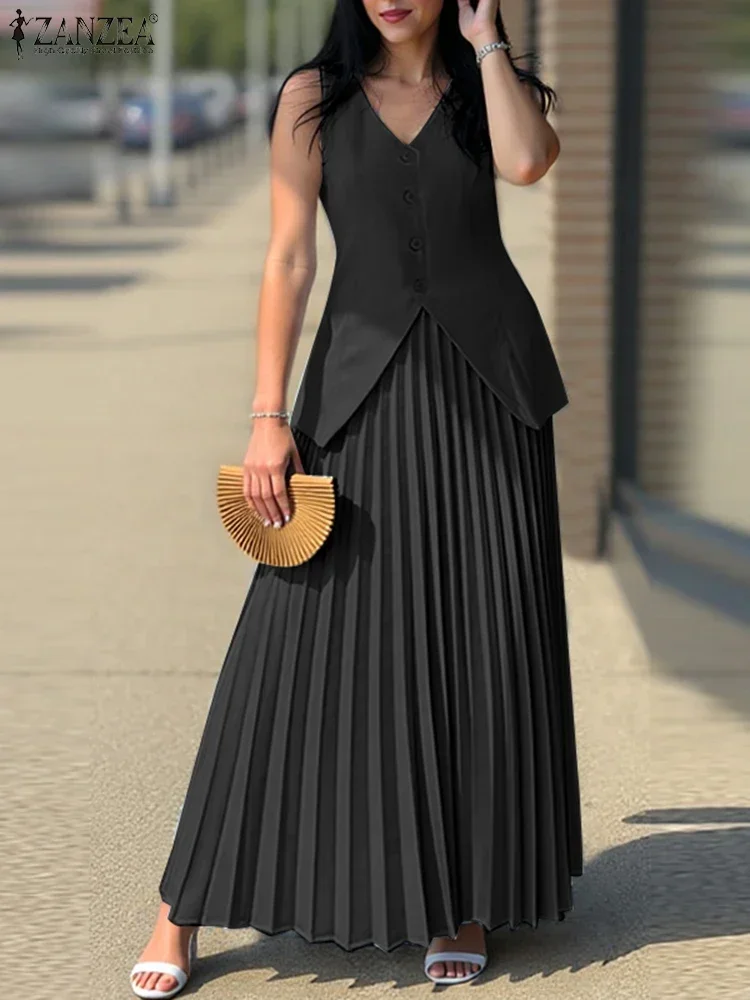 ZANZEA Summer 2PCS Dress Sets  – Men'S Fashion Line recenzja i cena