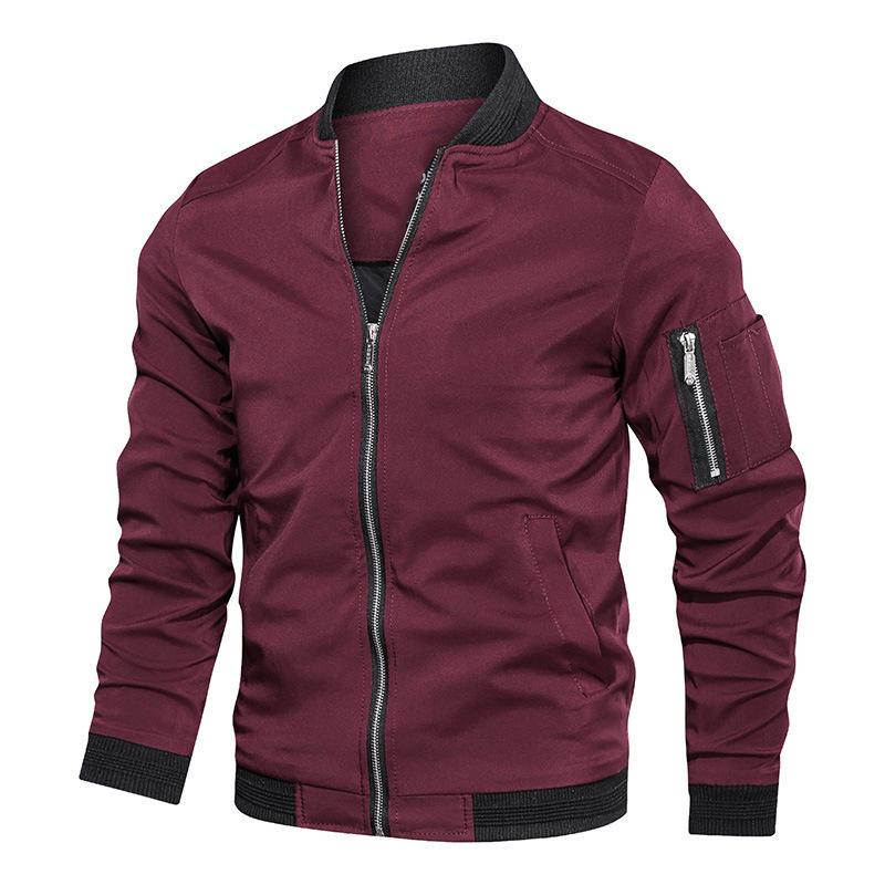 Spring Autumn Men's Bomber Jac – Mens Fashion Bomber Jacket recenzja i cena