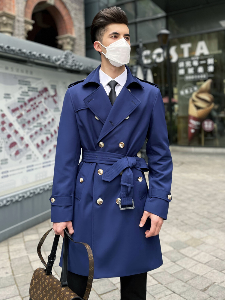 genuine windbreaker men's long – Mens Fashion Young recenzja i cena