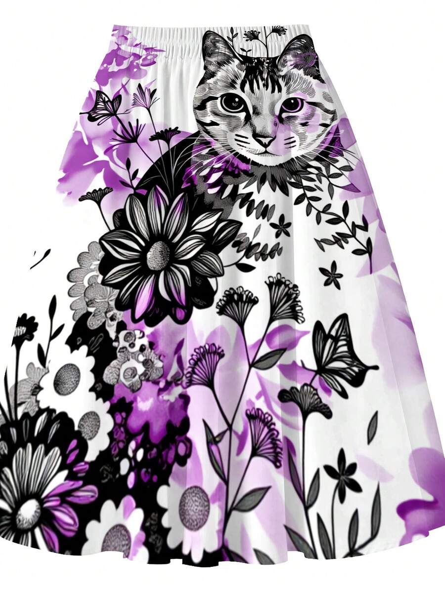 Oversized Floral Cat Print Mid – Men'S Fashion Line recenzja i cena