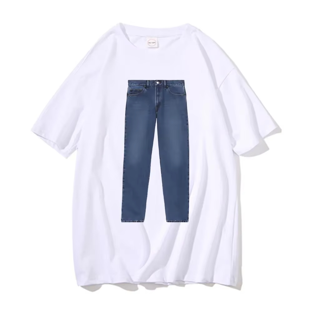Funny Jeans Joke Pattern Print – Jeans Shirt Fashion For Men recenzja i cena