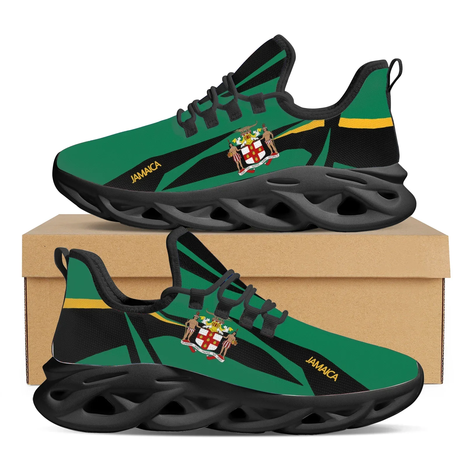 Jamaica Flag Print Sneakers Wo – Men'S Fashion Running Shoes recenzja i cena