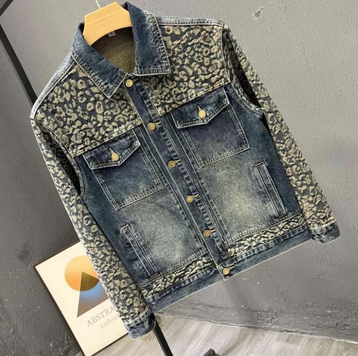 New Men's Trendy Cool Denim Ja – Mens Fashion Denim Jacket recenzja i cena
